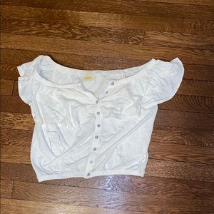 White off the shoulder top- Free People
